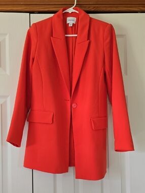Like New Size XS Nine West Neon Orange/coral Blazer